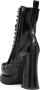 Moschino 120mm lace-up leather boots Black - Thumbnail 3