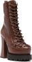 Moschino 125mm lace-up ankle boots Brown - Thumbnail 2