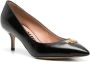 Moschino 60mm leather pumps Black - Thumbnail 2