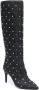 Moschino 70mm crystal-embellished boots Black - Thumbnail 2