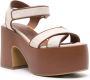 Moschino 70mm leather sandals Neutrals - Thumbnail 2