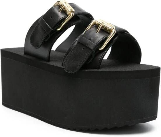 Moschino 70mm platform sandals Black