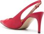 Moschino 75mm slingback leather pumps Red - Thumbnail 3