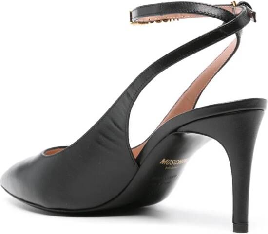 Moschino 80mm leather pumps Black