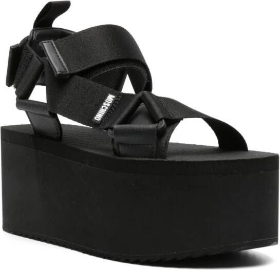 Moschino 80mm platform sandals Black