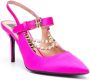 Moschino 95mm chain-detailed pumps Pink - Thumbnail 2