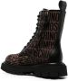 Moschino all over logo-print boots Brown - Thumbnail 3