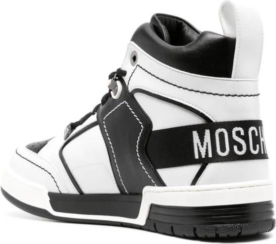 Moschino asymmetric lace-up sneakers Black
