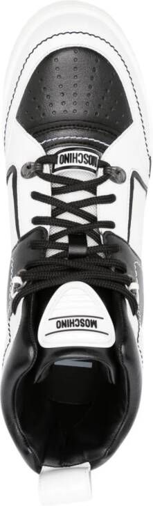 Moschino asymmetric lace-up sneakers Black