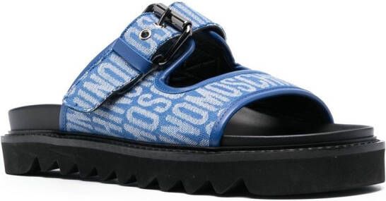 Moschino buckle-strap 40mm sandals Blue