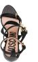 Moschino buckle-strap leather sandals Black - Thumbnail 4