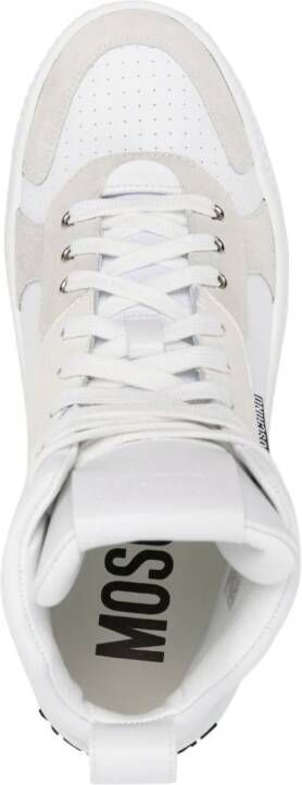 Moschino Bumps & Stripes high-top sneakers White
