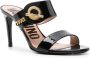 Moschino chain-detail patent leather mules Black - Thumbnail 2
