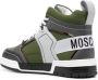 Moschino colour-block high-top sneakers Green - Thumbnail 3