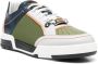 Moschino colour-block low-top leather sneakers Green - Thumbnail 2