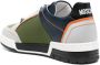 Moschino colour-block low-top leather sneakers Green - Thumbnail 3