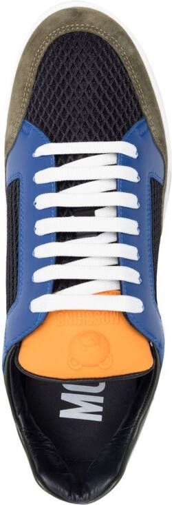 Moschino colour-block low-top sneakers Blue