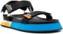 Moschino colour-block touch-strap sandals Black - Thumbnail 2