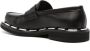 Moschino contrasting logo-trim loafers Black - Thumbnail 3