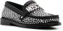 Moschino crystal-embellished leather loafers Black - Thumbnail 2
