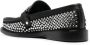 Moschino crystal-embellished leather loafers Black - Thumbnail 3