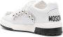 Moschino crystal-embellished panelled sneakers White - Thumbnail 3