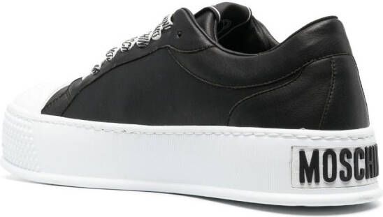 Moschino embossed-logo low-top sneakers Black