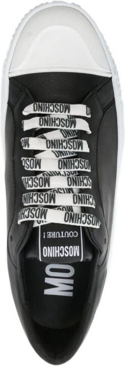 Moschino embossed-logo low-top sneakers Black