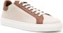 Moschino embroidered-logo panelled-leather sneakers Brown - Thumbnail 2