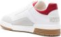 Moschino embroidered-logo panelled trainers White - Thumbnail 3
