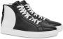 Moschino faux-leather hi-top sneakers Black - Thumbnail 2