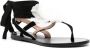 Moschino floral-appliqué wraparound sandals Black - Thumbnail 2