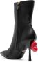 Moschino heart-appliqué 105mm leather boots Black - Thumbnail 3