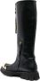 Moschino high-leg leather boots Black - Thumbnail 3
