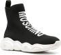 Moschino high-top knitted sneakers Black - Thumbnail 2