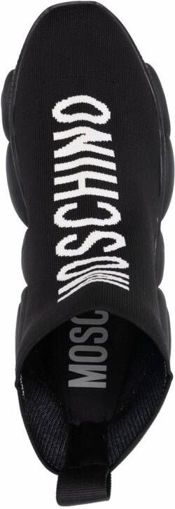Moschino high-top Teddy Bear outsole sock sneakers Black