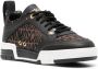 Moschino jacquard-logo panelled ow-top sneakers Brown - Thumbnail 2