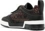Moschino jacquard-logo panelled ow-top sneakers Brown - Thumbnail 3