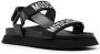 Moschino jacquard-logo strap sandals Black - Thumbnail 2