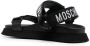 Moschino jacquard-logo strap sandals Black - Thumbnail 3