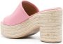 MOSCHINO JEANS 95mm leather espadrilles Pink - Thumbnail 3
