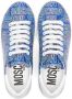 Moschino Kids all-over logo print sneakers Blue - Thumbnail 3