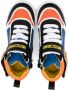 Moschino Kids colour-block leather sneakers Black - Thumbnail 3
