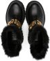 Moschino Kids embossed-logo leather boots Black - Thumbnail 3