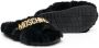 Moschino Kids faux-fur slip-on sandals Black - Thumbnail 2