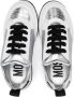 Moschino Kids glitter-detail lace-up sneakers White - Thumbnail 3