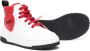 Moschino Kids heart logo-patch hi-top sneakers White - Thumbnail 1