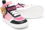 Moschino Kids high-top leather sneakers Pink - Thumbnail 2