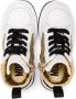Moschino Kids high-top panelled sneakers Gold - Thumbnail 3