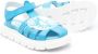 Moschino Kids Leo Teddy-appliqué sandals Blue - Thumbnail 2